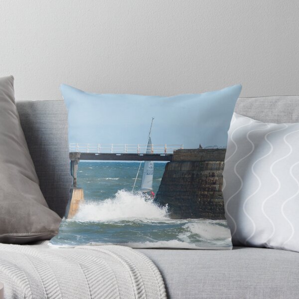 Item preview, Sailing yacht passing Whitby breakwater designed and sold by photoeverywhere.