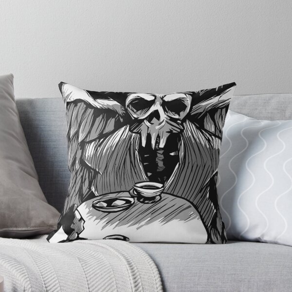 Dark Contemplation Throw Pillow