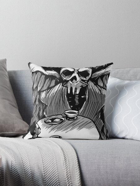Dark Contemplation Throw Pillow