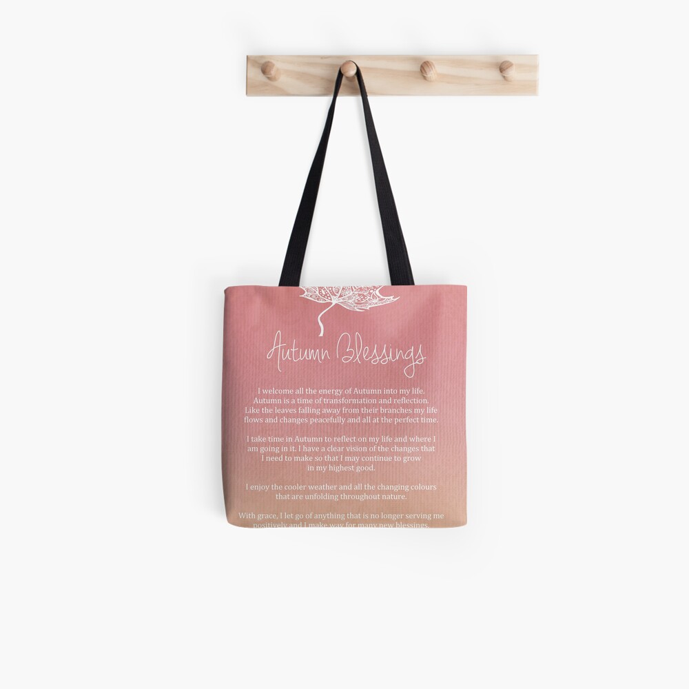 Affirmation - Autumn Blessings Tote Bag