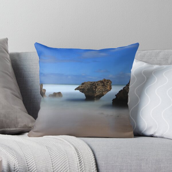 Montforts beach - Blairgowrie Throw Pillow