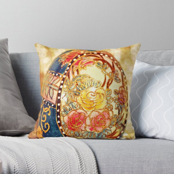 Elegant Egg Throw Pillow