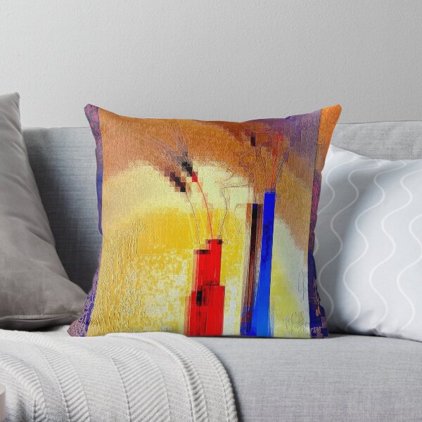 Crystallization of abstract reality Throw Pillow