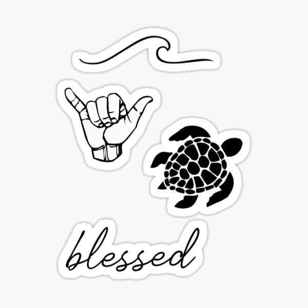 Package of Black Stickers Sticker