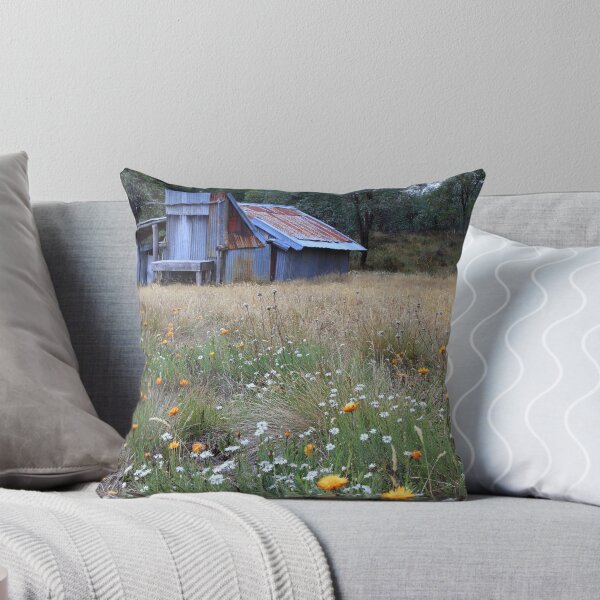 Item preview, Kellys hut in a field of flowers .Snowy Plain  designed and sold by Donovan Wilson.