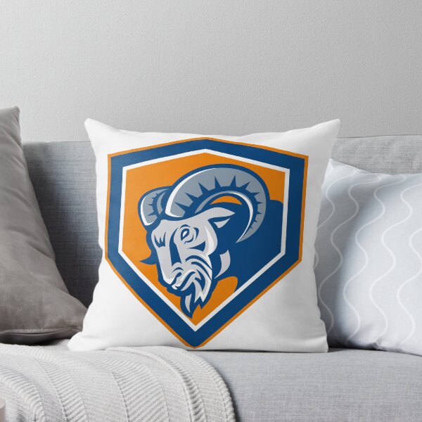 Item preview, Ram Mountain Goat Head Shield Retro designed and sold by patrimonio.