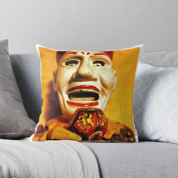 The Klown in Yellow Throw Pillow