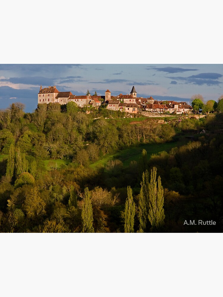 Loubressac Perched Above The Dordogne River by annruttle