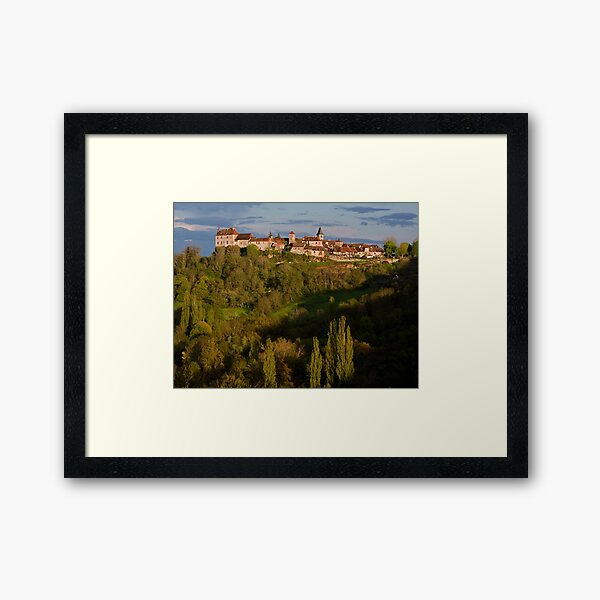 Loubressac Perched Above The Dordogne River Framed Art Print