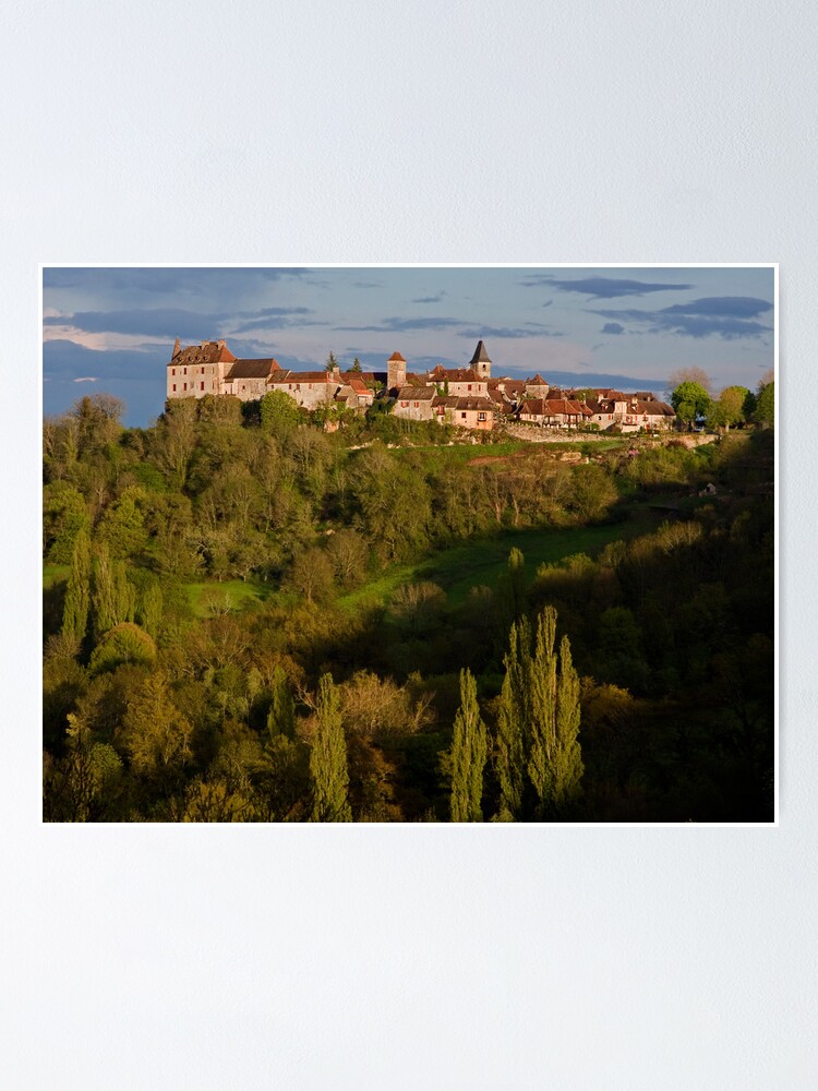 Alternate view of Loubressac Perched Above The Dordogne River Poster