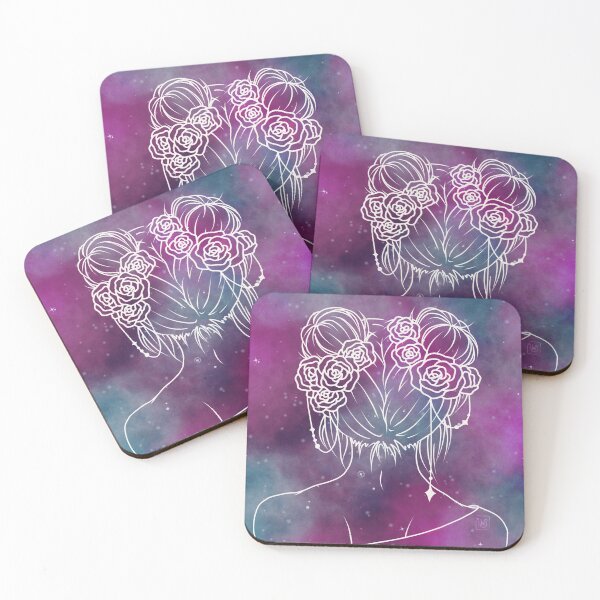 Item preview, Galaxy Spacebuns Outline designed and sold by heysoleilart.