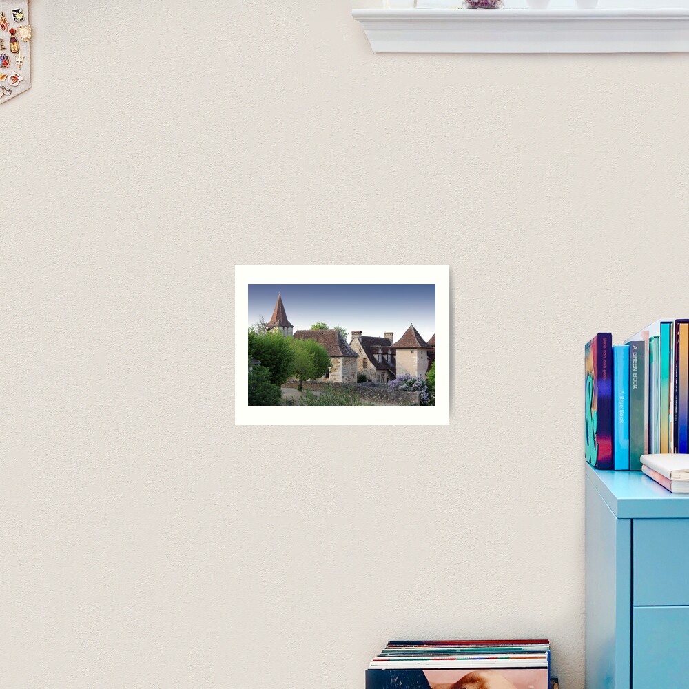 Rooflines of Carennac, France Art Print