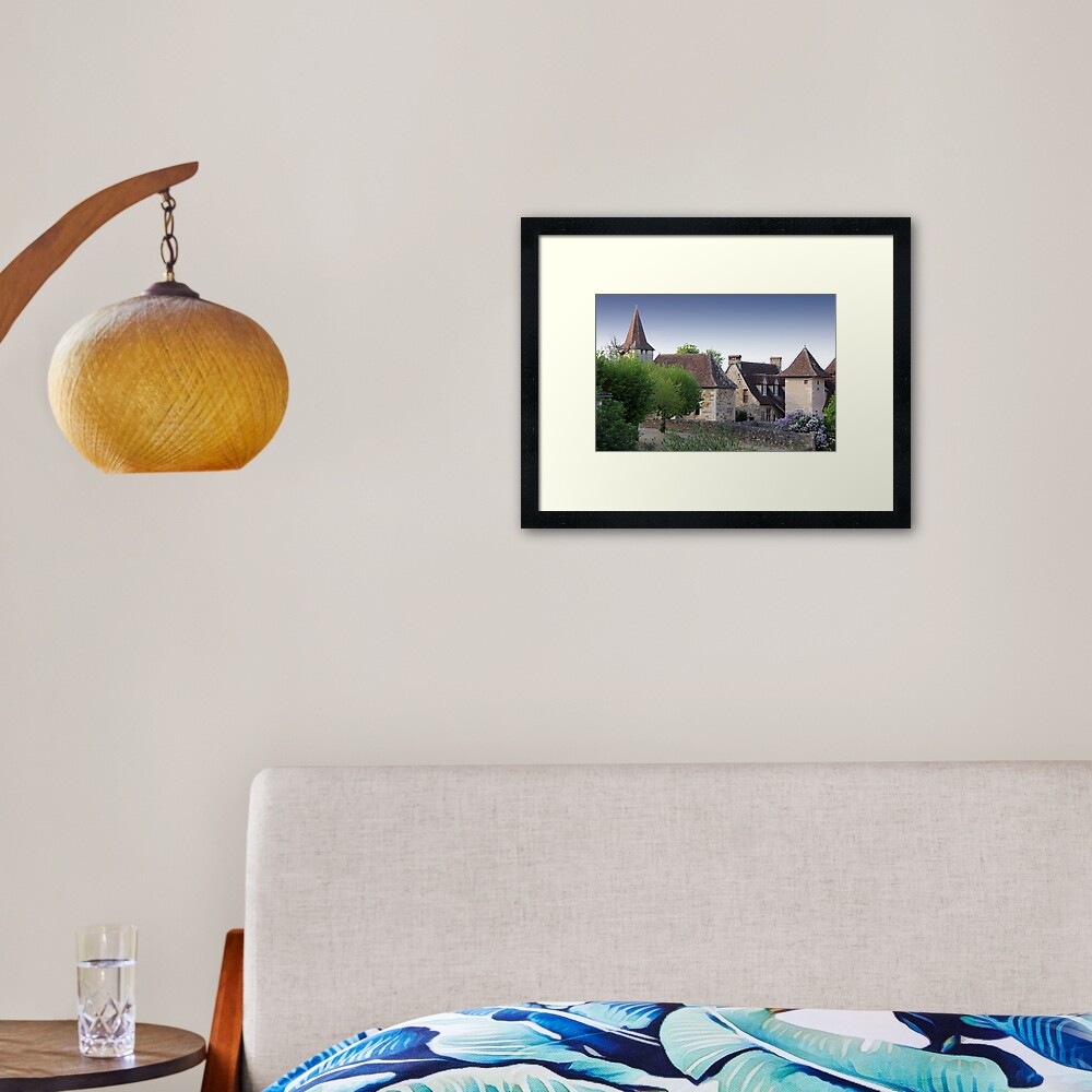 Rooflines of Carennac, France Framed Art Print