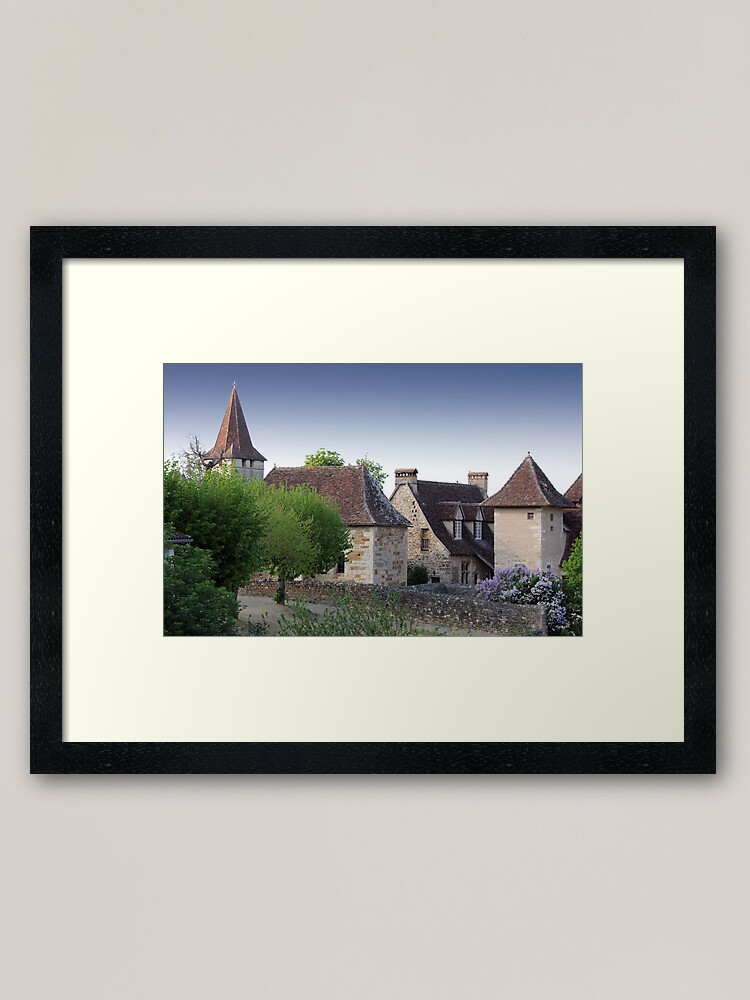 Alternate view of Rooflines of Carennac, France Framed Art Print