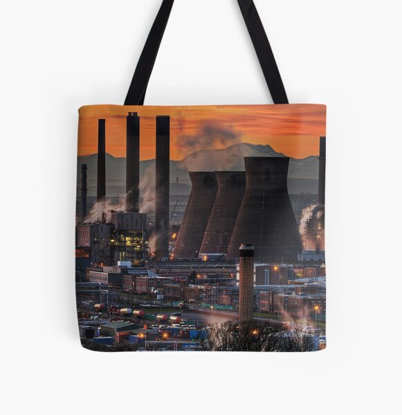 Grangemouth Refinery (3) All Over Print Tote Bag