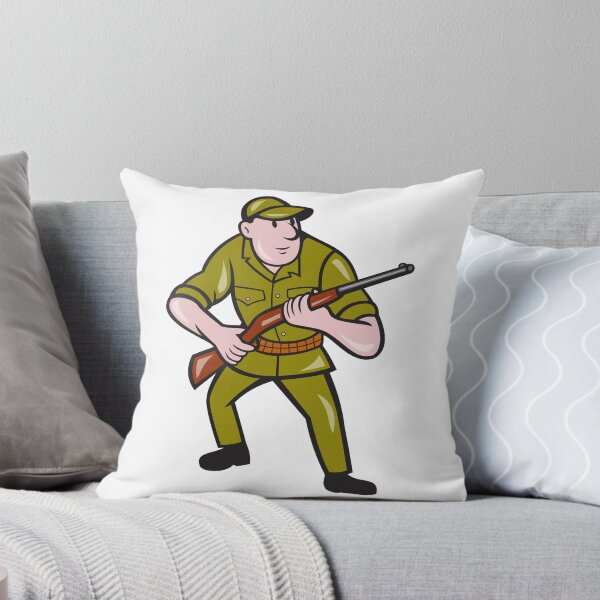 Aperçu de l'œuvre Hunter Carrying Rifle Cartoon créée et vendue par patrimonio.