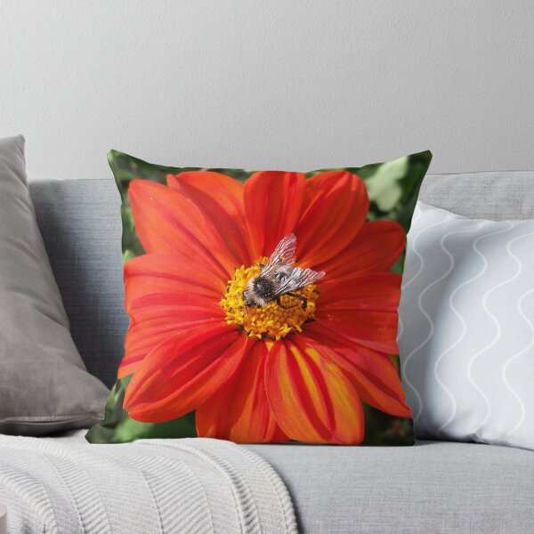 Item preview, A Bee on a Red Flower designed and sold by hootonles.