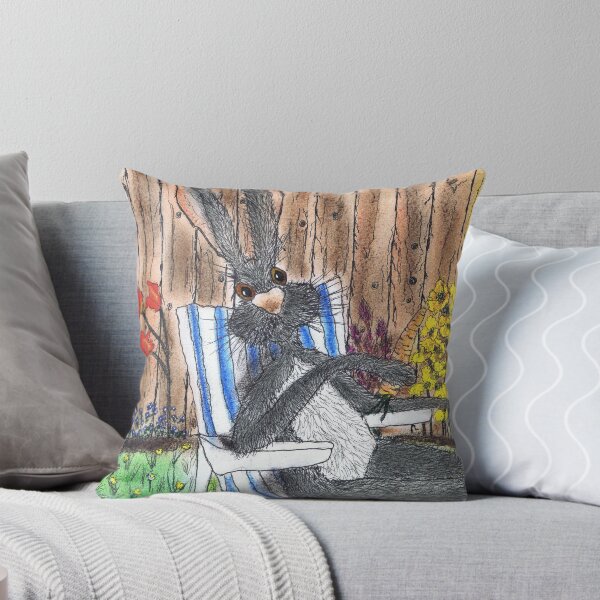 Artikelvorschau, HARE IN DECK CHAIR entworfen und verkauft von Hares & Critters.