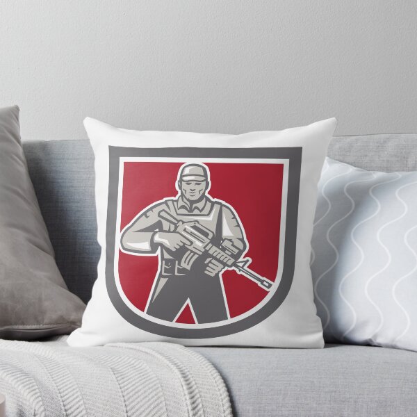Item preview, Soldier Serviceman With Assault Rifle Shield designed and sold by patrimonio.