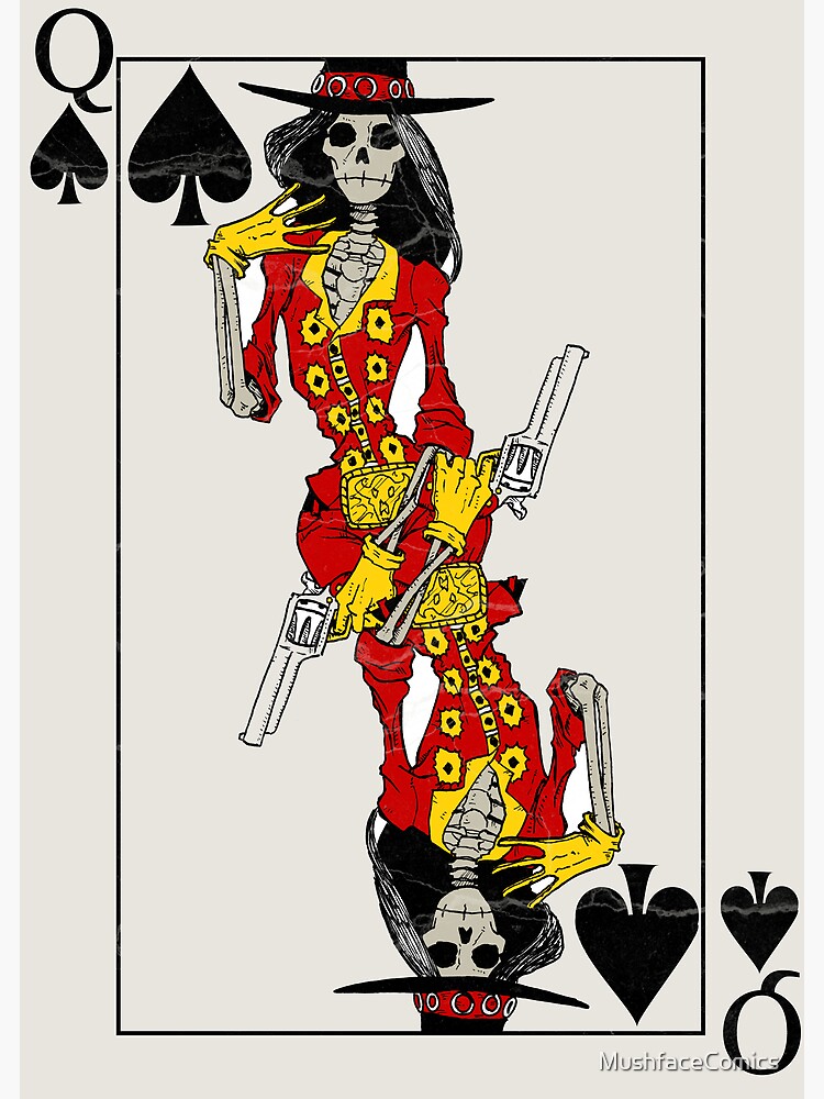 Queen Of Spades Photographic Print For Sale By Mushfacecomics Redbubble