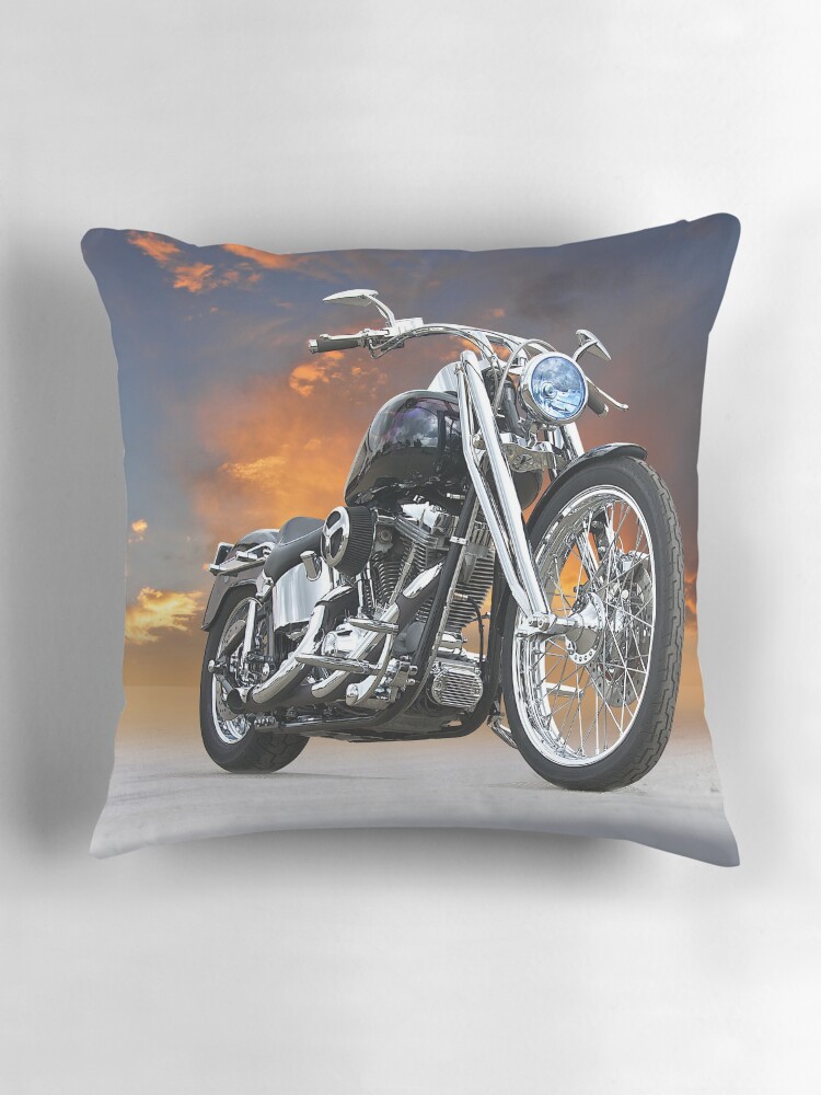 Harley Davidson Softail Custom Pillow for Sale by DaveKoontz Redbubble