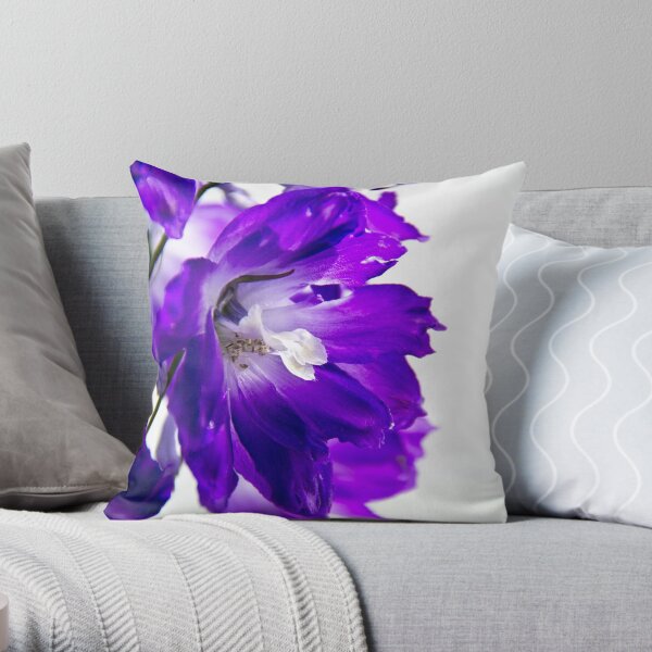 Purpled Throw Pillow