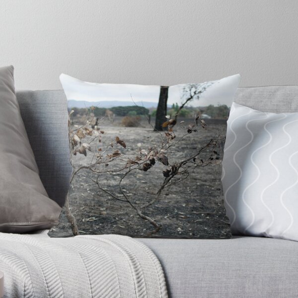 Bushfire Seaton Vic – Photo taken on 23 January 2013 Throw Pillow