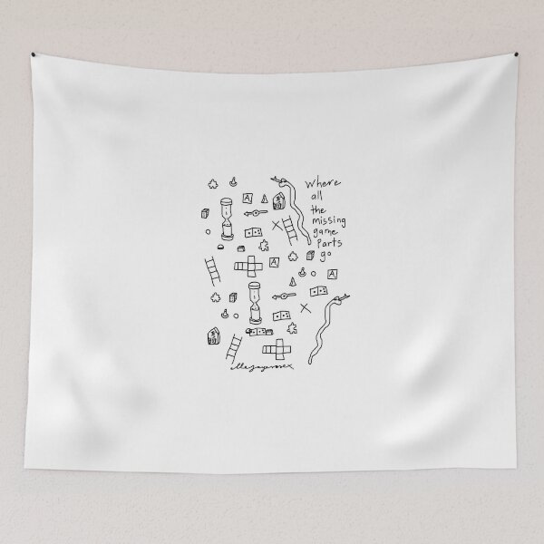 Item preview, 'Where all the Missing Game Parts go...' designed and sold by ellejayerose.