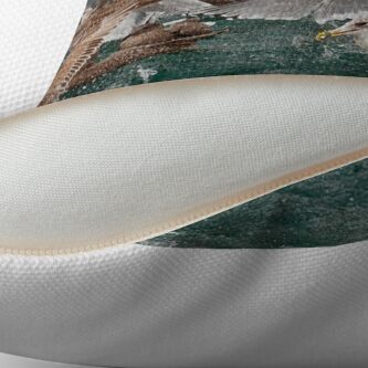 Alternate view of Lunch on the Strait Throw Pillow