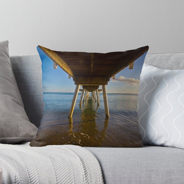 Under The Jetty Throw Pillow