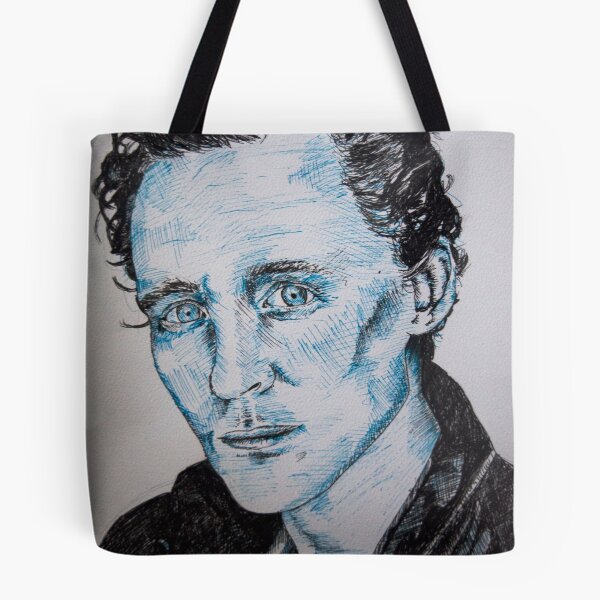 Item preview, Tom Hiddleston portrait using pen designed and sold by Sarah Horsman.