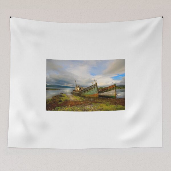 Item preview, Fishing boats - Isle of Mull designed and sold by eddiej.