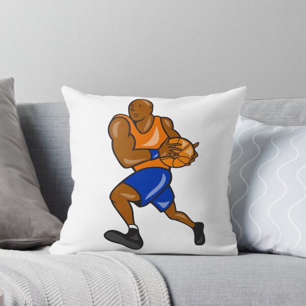 Item preview, Basketball Player Holding Ball Cartoon designed and sold by patrimonio.