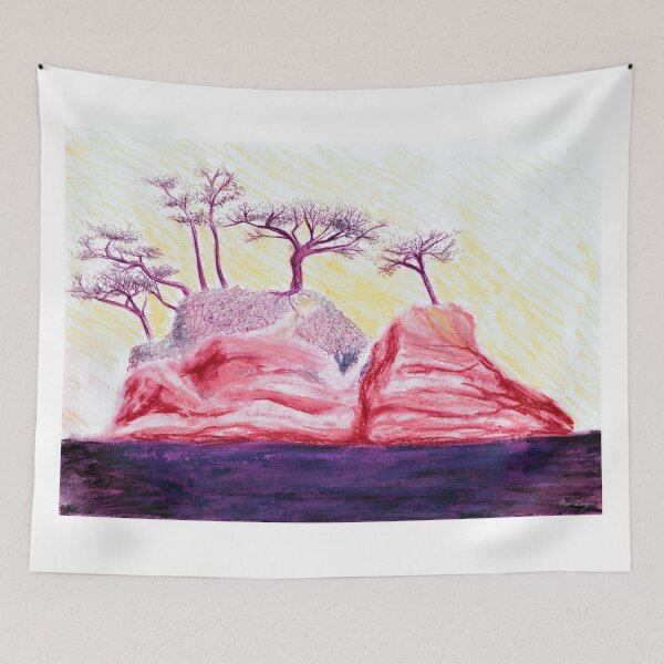 Item preview, Drawing Day Purple Bonsai Island designed and sold by Mui-Ling Teh.
