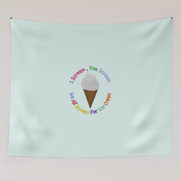 Item preview, I Scream You Scream, We All Scream For Ice Cream - Vanilla Girly Fitted Short Sleeve designed and sold by Lallinda.