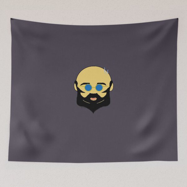 Item preview, Facial hair with shiny bald head designed and sold by telberry.