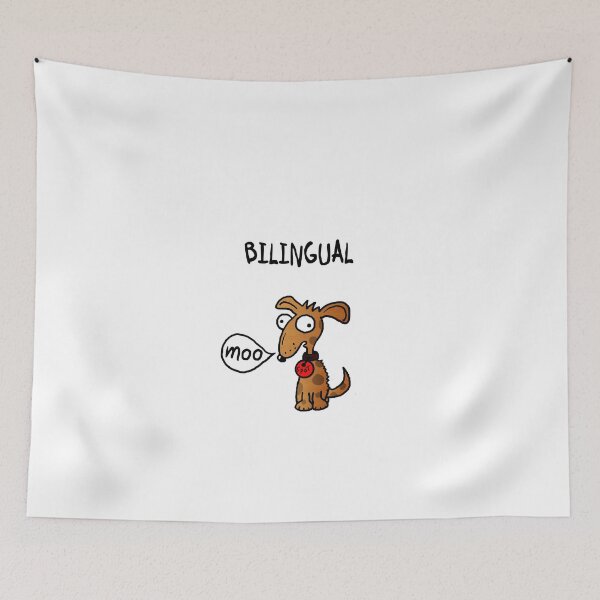 Item preview, Bilingual dog designed and sold by LoobyLu.