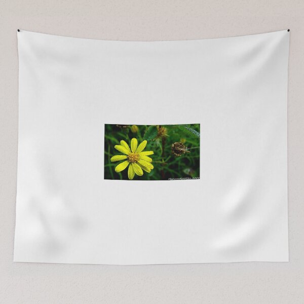 Item preview, #504    Yellow Flower With Dew Drops designed and sold by MyInnereyeMike.