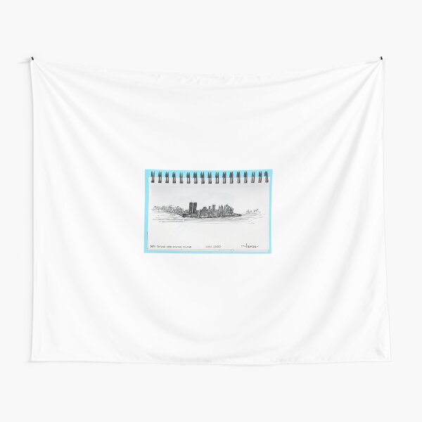 New York City skyline in November 2000 from the Staten Island Ferry.* Tapestry