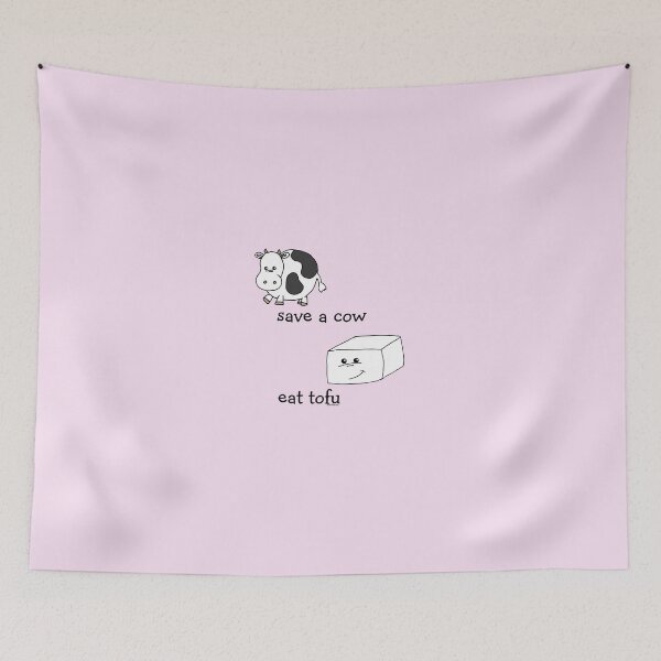 Item preview, Save a Cow Eat Tofu designed and sold by Samitha Edwards.