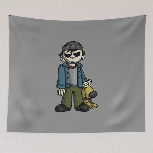 Item preview, Creepy Boy with Dog designed and sold by Wislander.