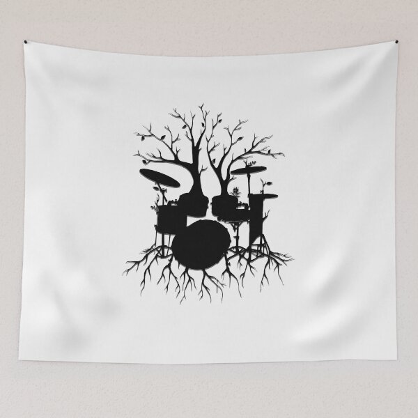 Item preview, "Live the Beat to the Tempo of Creation" ~ drum tree art, version2 designed and sold by Leah McNeir.