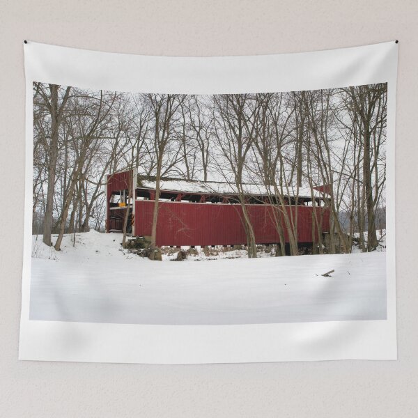 Item preview, Old Keefer Mill Bridge In The Dead Of Winter designed and sold by Gene Walls.