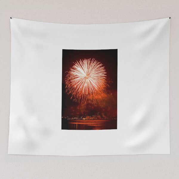 Item preview, Red Light At Night - Sydney Harbour - New Years Eve - Midnight Fireworks  designed and sold by Bryan Freeman.