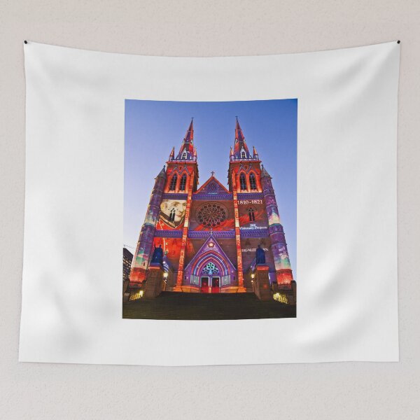 Item preview, St Marys Cathedral (Governor Macquarie) - Vivid Festival - Sydney - Australia designed and sold by Bryan Freeman.