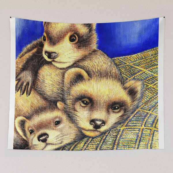 Item preview, Ferret Layer cake  designed and sold by SaxonArtDesign.