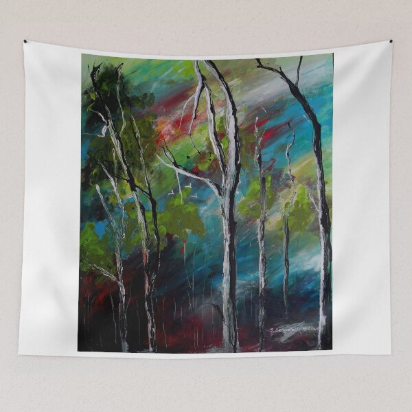 Artikelvorschau, "Where the Cockatoos Fly" Painting of Australian bushland entworfen und verkauft von sandysartstudio.