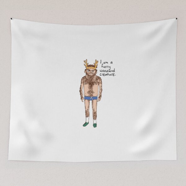 Item preview, Hairy Man - I am a furry woodland creature. designed and sold by Alex e Clark.