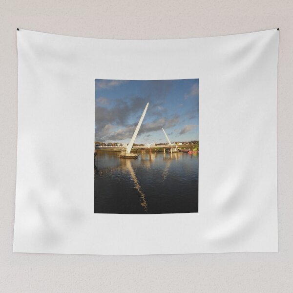 Item preview, New Peace Bridge in constuction over river Foyle - Derry Ireland designed and sold by mikequigley.
