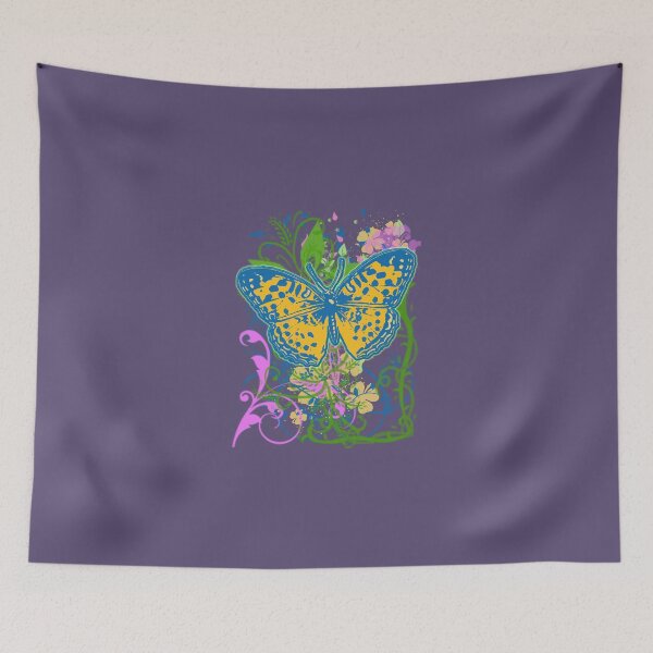 Item preview, Pretty Butterfly with Artistic Scrollwork designed and sold by Greenbaby.